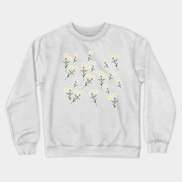 Daisy Pattern Crewneck Sweatshirt by maya-reinstein